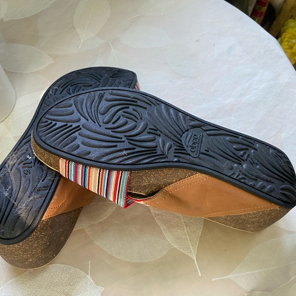 Abeo Unity Stretch Crossover Platform Sandals. Size 9N - Picture 4 of 5